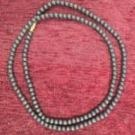 Black Two Round Tulsi Kanthi Mala