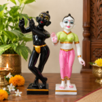 18 Inch Black Radha Krishna Idol Set