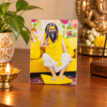 3x4 Gurudev Charan Darshan Chavi – Laminated Devotional Photo for Home Mandir