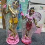 8 Inch Ashtdhatu Radha Krishna Vigrah Set