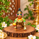 4 no. Colored Ladu Gopal Ji Idol