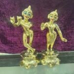 11 Inch Ashtdhatu Radha Krishna Vigrah Set