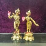 8 Inch Ashtdhatu Radha Krishna Vigrah Set