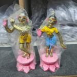 6 Inch Radha Krishna Vigrah Set in Ashtdhatu