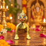 01 No. Brass Radha Rani Bal Roop Idol