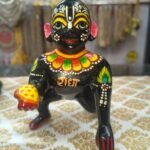6 No. Black Laddu Gopal Ji Idol – Radha Naam Crawling Murti