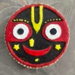 Beautiful Hand made Jagannath ji fridge magnet made from cow dung