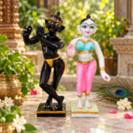 15 Inch Black Radha Krishna Idol Set