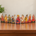 6 inch Ashtsakhi with Shree ji | MDF Cutout with Stand